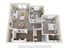 1x1 Floor Plan Rentals Luxe at 1300 Apartments l Waco, TX 76760